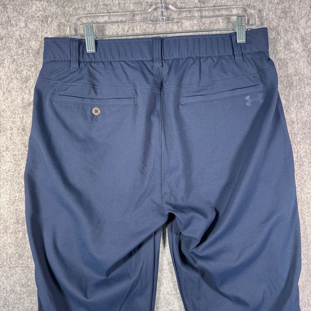 Under Armour Golf Pants Mens 34x32 Blue The Showdown Pant Stretch Golf Office - Picture 8 of 9